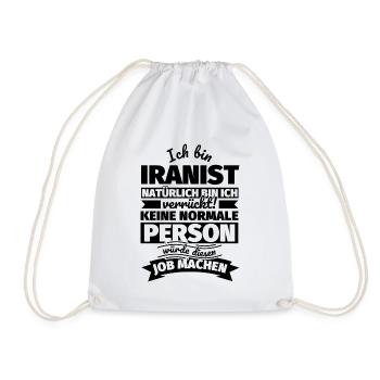 Iranist Geschenke - Turnbeutel - Weiß - Vorne