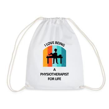 Physiotherapist Humorous Gift Saying Funny - Drawstring Bag - white - Front