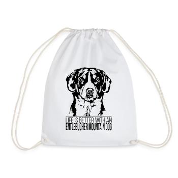 Entlebucher La vie de chien de montagne est meilleure Chiens - Sac de sport léger - blanc - Devant