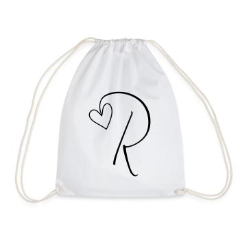 Lettre R Lettre R Calligraphie - Sac de sport léger - blanc - Devant
