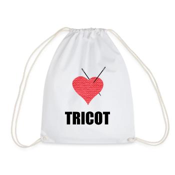 TRICOT - Sac de sport léger - blanc - Devant