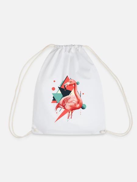 Flamingo Flamenco Exotisch - Turnbeutel - Weiß