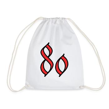 80 - Drawstring Bag - white - Front