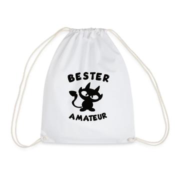 cooles bester Amateur Design - Turnbeutel - Weiß - Vorne