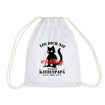 Ne plaisantez pas avec un papa chat ! - Sac de sport léger - blanc - Devant