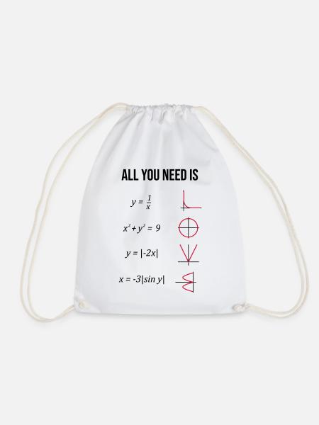 Mathe. Mathelehrer. Mathematiker. Geschenk - Turnbeutel - Weiß