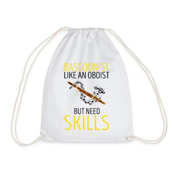 Orchestra and woodwind instrument - Drawstring Bag - white - Front