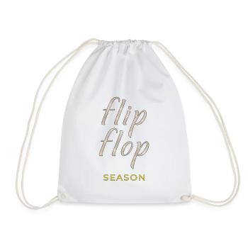 Flip Flop Season - Drawstring Bag - white - Front