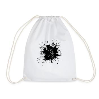 horse - Drawstring Bag - white - Front