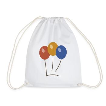 bouquet de ballons - Sac de sport léger - blanc - Devant