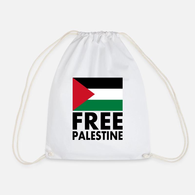 Free palestine - Turnbeutel - Weiß