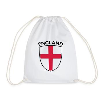 SHIELD ENGLAND ST GEORGES CROSS - Drawstring Bag - white - Front