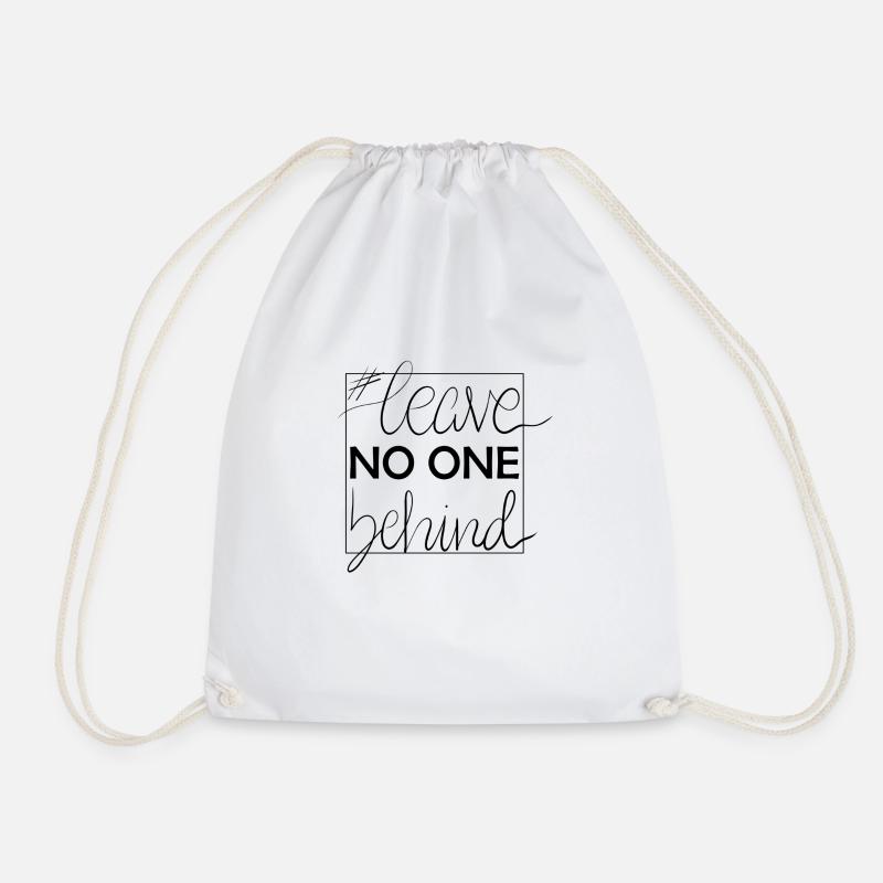 leave no one behind - Turnbeutel - Weiß