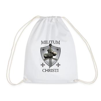 Templer + Militum Christi - Turnbeutel - Weiß - Vorne
