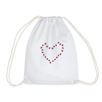 Marienkäfer Glück Coccinelle - Sac de sport léger - blanc - Devant
