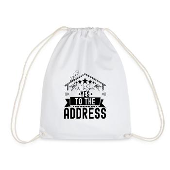 Homeowners Home Purchase - Drawstring Bag - white - Front
