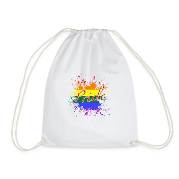 LGBTQ Pride - Turnbeutel - Weiß - Vorne