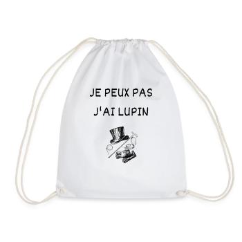 Je peux pas j'ai Lupin Arsène Gentleman Cambrioleu - Sac de sport léger - blanc - Devant