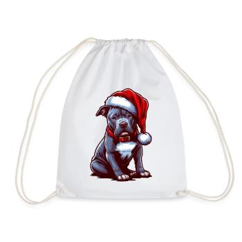Pitbull Réveillon de Noël - Sac de sport léger - blanc - Devant