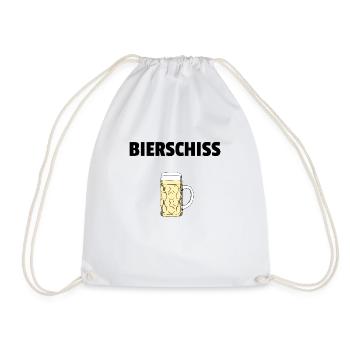 Bierschiss - Turnbeutel - Weiß - Vorne