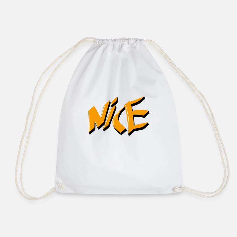 Lettrage graffiti Nice - Sac de sport léger - blanc