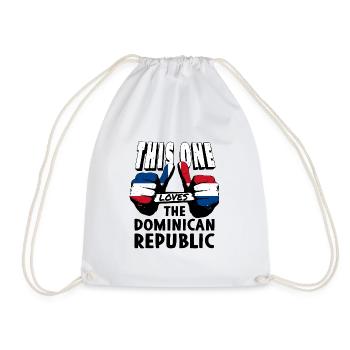 Drapeau de la République dominicaine Dom Rep Flag Tour - Sac de sport léger - blanc - Devant