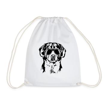 Entlebucher Chien de montagne Cool Portrait Wilsigns - Sac de sport léger - blanc - Devant