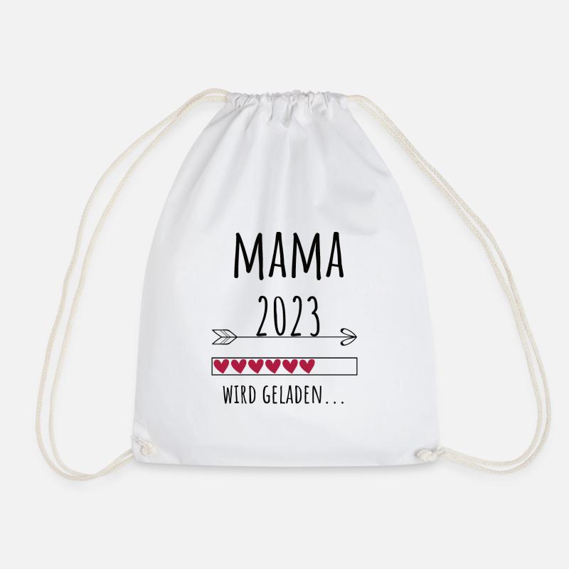 werdende Mama 2023 Schwangerschaft Baby Geschenk - Turnbeutel - Weiß