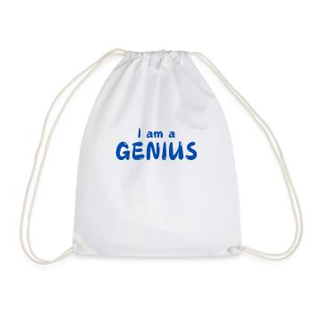 Je suis un GÉNIE - Sac de sport léger - blanc - Devant