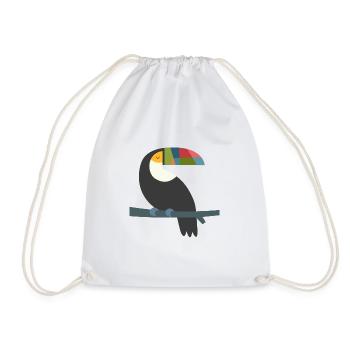 Tucan hétéroclite - Sac de sport léger - blanc - Devant