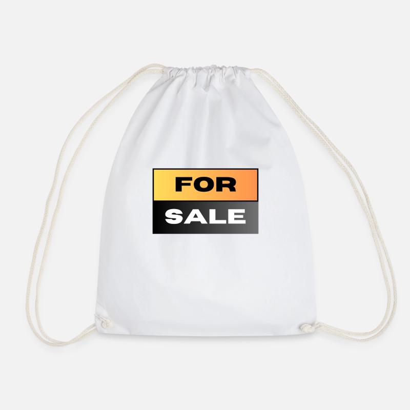 FOR SALE - Drawstring Bag - white