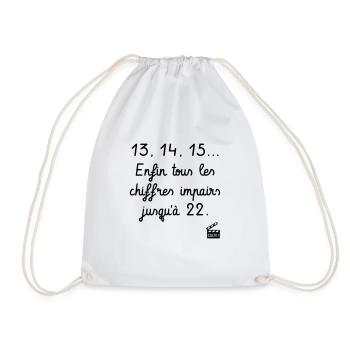 Kaameløtt - Réplique Culte - Citation Perceval - Sac de sport léger - blanc - Devant