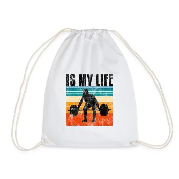 Bodybuilding is my life Bodybuilder GYM Kraftsport - Turnbeutel - Weiß - Vorne