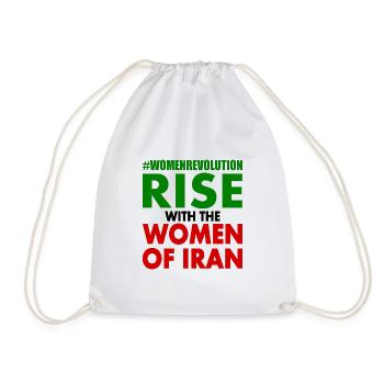 Rise with the women of iran - Sac de sport léger - blanc - Devant