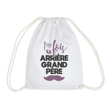 Première fois arrière grand père - Sac de sport léger - blanc - Devant
