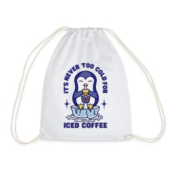 Il n’fait jamais trop froid pour le café glacé - Sac de sport léger - blanc - Devant
