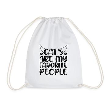 Cats Are My Favorite People - Sac de sport léger - blanc - Devant