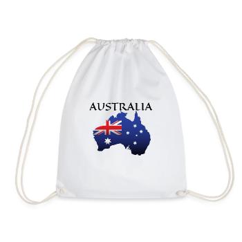 AUSTRALIA - Drawstring Bag - white - Front