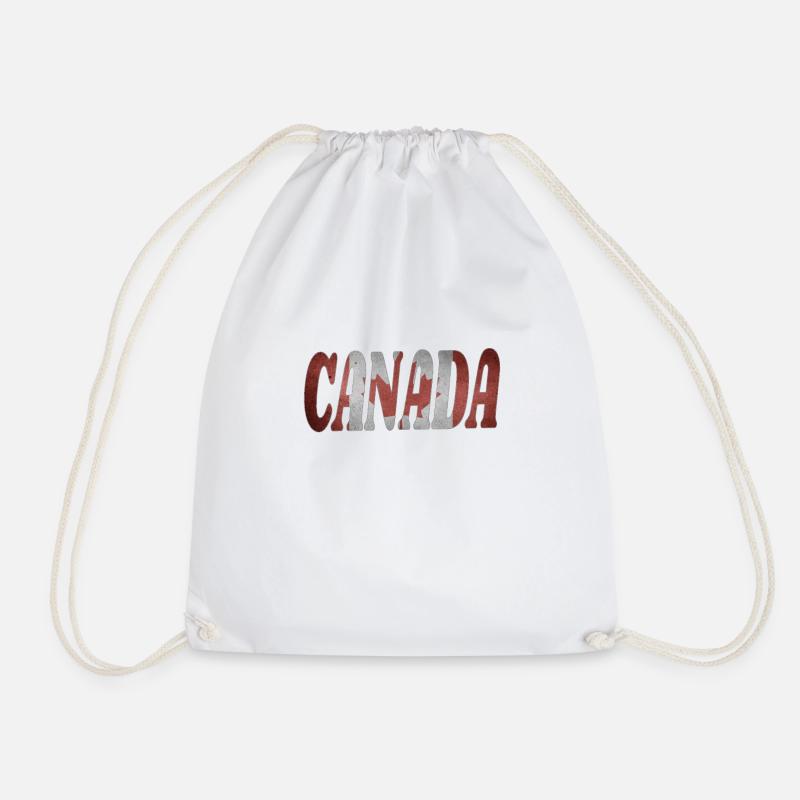 Canada - Drawstring Bag - white