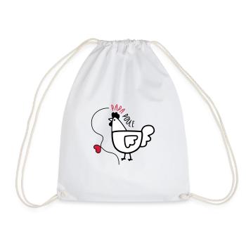 Papa Poule - Fête des Pères - Sac de sport léger - blanc - Devant