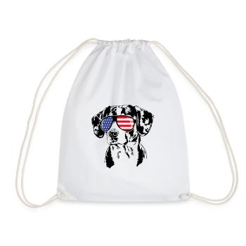 ENTLEBUCHER MOUNTAIN DOG America Flag Dog Wilsigns - Sac de sport léger - blanc - Devant