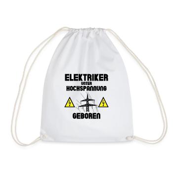 Les électriciens sont nés sous haute tension - Sac de sport léger - blanc - Devant