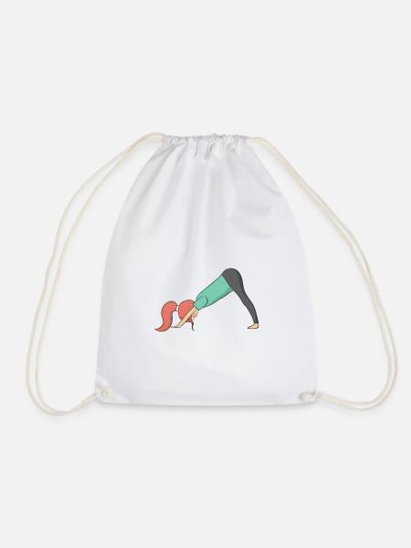 yoga - Drawstring Bag - white