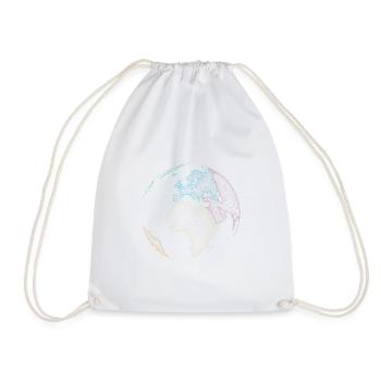 terre - Sac de sport léger - blanc - Devant