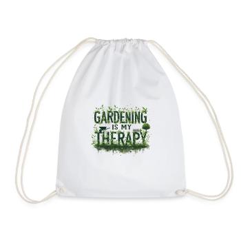 Le jardinage est ma thérapie – Nature & Relaxation - Sac de sport léger - blanc - Devant