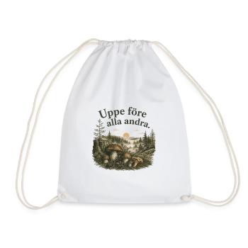 Cueilleur Matinal Champignons Style Suédois - Sac de sport léger - blanc - Devant