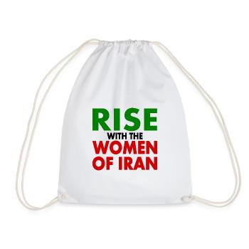 Rise with the women of iran - Sac de sport léger - blanc - Devant