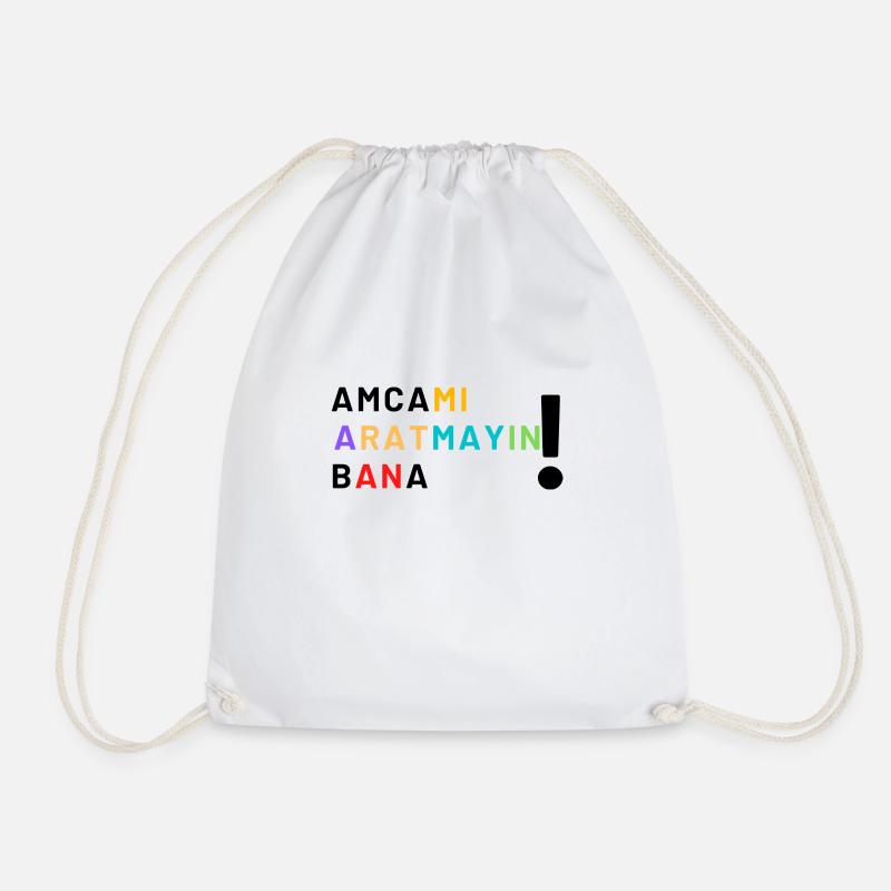 Cocuk Amca Kinder Onkel - Turnbeutel - Weiß