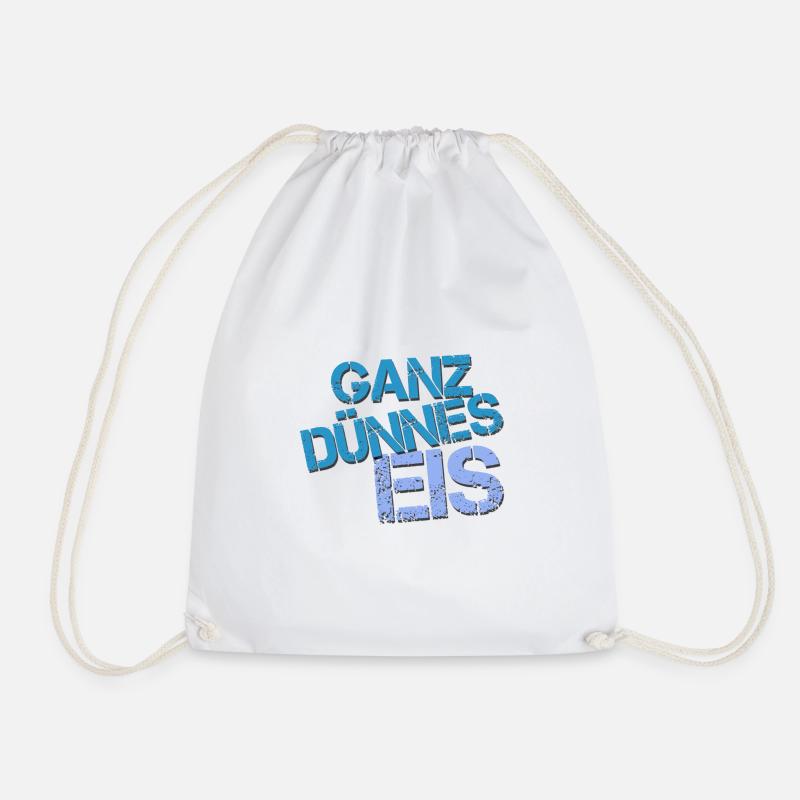 ganz dünnes Eis - Turnbeutel - Weiß