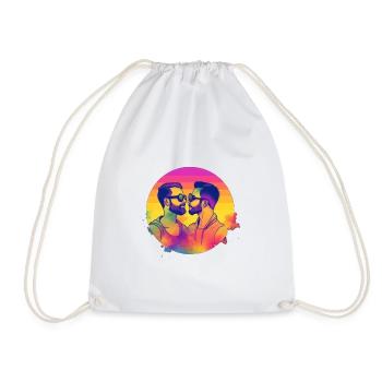 Fierté Amour Hommes - Sac de sport léger - blanc - Devant